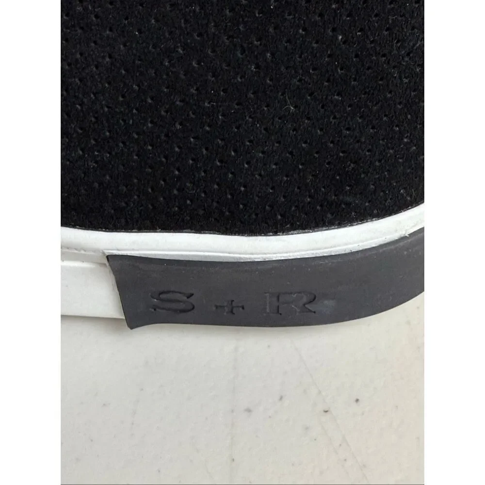 STRAUSS + RAMM Men’s Chukka High Top Perforated Suede Leather 12 M Black
